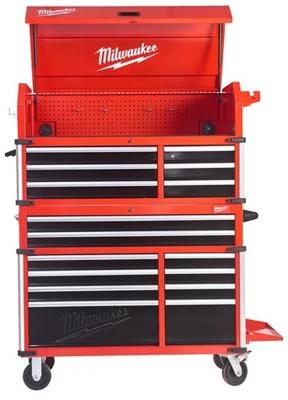Milwaukee TOOLGUARD™ SRC46-1 Stalen gereedschapswagen rood 117cm 10 lades - 4932478852