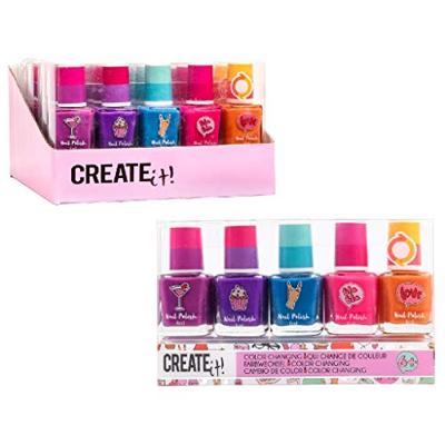 Create It! beauty color changing nagellak, 5st.