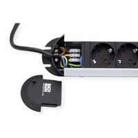 BACHMANN PRIMO stekkerdoos 12x geaard contact, aluminium, 1,75 m - thumbnail