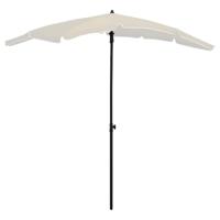 VidaXL Parasol met paal 200x130 cm zandkleurig - thumbnail