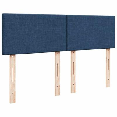 Ottoman bed met matras 140x200cm stof blauw