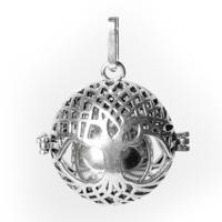 Levensboom Bola Zwangerschapshanger Zilverkleur (2,5 cm) - thumbnail
