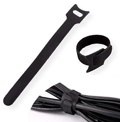 Value 25.99.5240 Klittenband kabelbinder Om te bundelen Lusdeel, Haak- en lusdeel, Haakdeel (l x b) 15 cm x 10 mm Zwart 20 stuk(s)