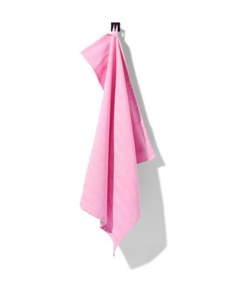 HEMA Theedoek 65x65cm katoen roze (roze)