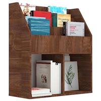 Kindertijdschriftenrek 71x30x78,5 cm bewerkt hout bruineiken - thumbnail