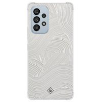 Samsung Galaxy A53 shockproof hoesje - Abstract beige waves - thumbnail