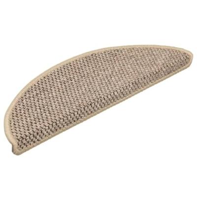 Trapmatten zelfklevend 15 st sisal-look 56x17x3 cm donkerbeige - thumbnail