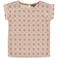 LEVV Meisjes t-shirt - Defne - AOP Creme geomatric - thumbnail