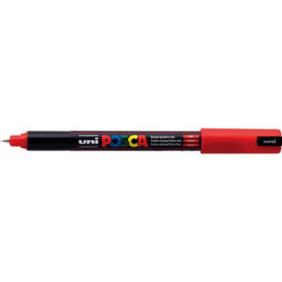 Uni Posca verfmarker 1mc rood - conische punt - 1 mm Uni Posca verfmarker 1mc rood - conische punt - 1 mm