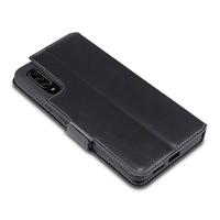 Qubits - lederen slim folio wallet hoes - Samsung Galaxy A90 - Zwart - thumbnail
