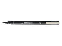 Uni Pin fineliner, ronde punt, 0,8 mm, zwart - thumbnail