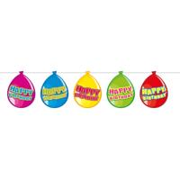 Happy birthday ballonnen slinger - thumbnail