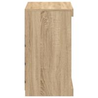 Dressoir met LED-verlichting 60,5x37x67 cm sonoma eikenkleurig - thumbnail