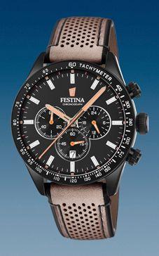 Horlogeband Festina F20359-1 Leder Beige 21mm Horlogeband Festina F20359-1 Leder Beige 21mm