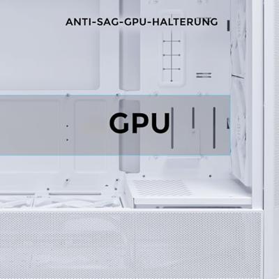 Lian Li LANCOOL 207 Tempered Glass Midi-tower PC-behuizing Wit Lian Li LANCOOL 207 Tempered Glass Midi-tower PC-behuizing Wit