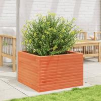 VidaXL Plantenbak 70x70x45,5 cm massief grenenhout wasbruin - thumbnail