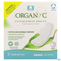 Organyc Maandverband Extra Nacht Bio Katoen 7 - thumbnail