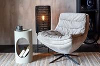 Dutchbone Ronde Bijzettafel 'Sai' 30cm, kleur Zand - thumbnail