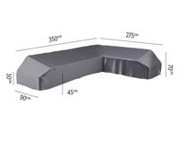 Loungeset platformhoes rechts 350x275x90xH30/45/70 cm AeroCover - Aerocover - thumbnail