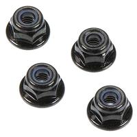 Flange Lock Nut M4 Black (4pcs) (AR708001) - thumbnail