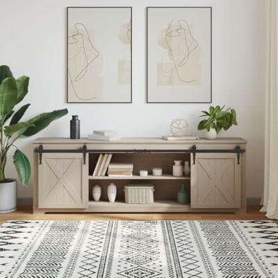 VidaXL Ophangset voor schuifdeur 183 cm koolstofstaal