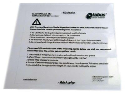 Tubus protection foil - set