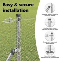 VidaXL Afrasteringspaal zilver 25 x 1 m (25 mm gaas) staal - thumbnail