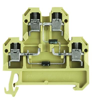 Weidmüller 0396660000 Componentenserieklem Schroeven Beige, Geel 25 stuk(s)