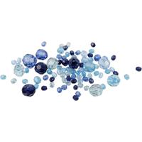 Creativ Company Facetkralen mix blauw harmonie, 45 gram - thumbnail