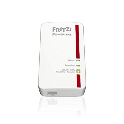 AVM FRITZ!Powerline 1240E/1000E WLAN-set (1200 Mbit/s, WLAN-toegangspunt, ideaal voor media-streaming of NAS-verbindingen, internationale versie), ethernet, wit