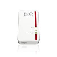 AVM FRITZ!Powerline 1240E/1000E WLAN-set (1200 Mbit/s, WLAN-toegangspunt, ideaal voor media-streaming of NAS-verbindingen, internationale versie), ethernet, wit - thumbnail