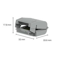 WAGO 207-1331 207-1331 Gelbox voor verbindingsklemmen Flexibel: - Massief: - 4 stuk(s) Grijs - thumbnail