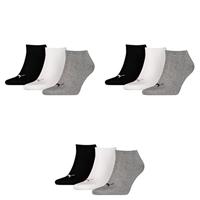 Puma sokken invisible grijs-wit-zwart 3-pack-47-49 - thumbnail