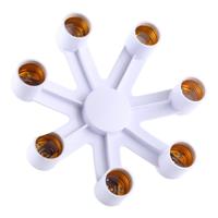 1 tot 7 E27 standaard lamp houder basis omvormer LED gloeilampen socket adapter - thumbnail