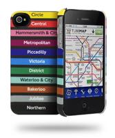 Cygnett TFL Night Lines PC-hoesje met Rubberised Paint voor iPhone 4S met Screen Protector - thumbnail