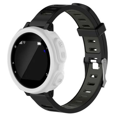 Effen kleur siliconen horloge beschermhoes voor de Garmin F235 / F750(White)