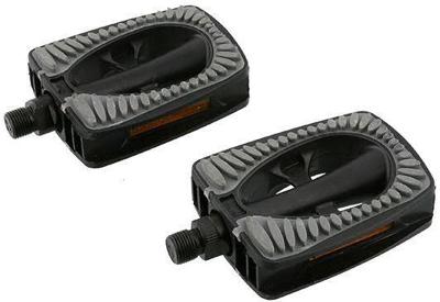 Simson Pedalen set metropool comfort 9/16 inch grijs/zwart