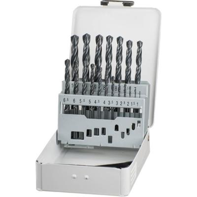 kwb 421944 HSS Metaal-spiraalboorset 19-delig 1 mm, 1.5 mm, 2 mm, 2.5 mm, 3 mm, 3.5 mm, 4 mm, 4.5 mm, 5 mm, 5.5 mm, 6 mm, 6.5 mm, 7 mm, 8 mm, 8.5 mm, 9 mm, 9.5