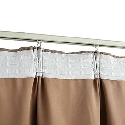 VidaXL Gordijnen verduisterend met haken 2 st 140x245 cm taupe