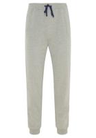 Heren joggingbroek met boorden grijs - thumbnail