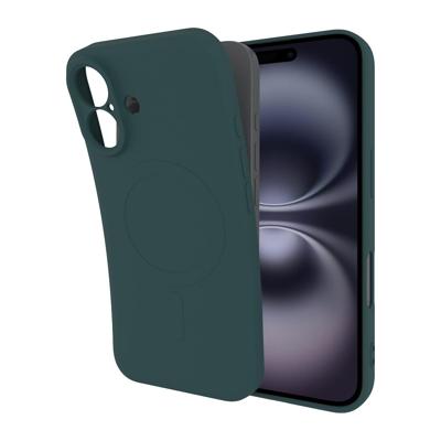 Just in Case Premium Liquid Color TPU Case Magsafe voor Apple iPhone 16 Telefoonhoesje Groen