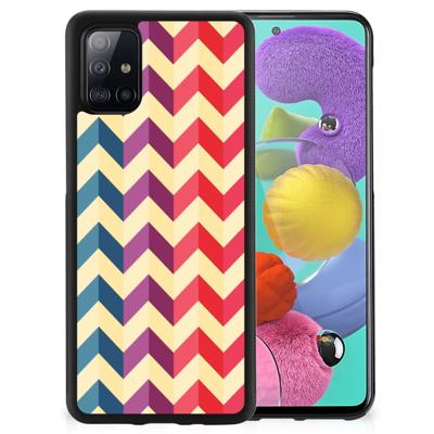 Samsung Galaxy A51 Bumper Case Zigzag Multi Color