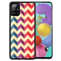 Samsung Galaxy A51 Bumper Case Zigzag Multi Color - thumbnail