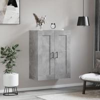Wandkast 69,5x34x90 cm bewerkt hout betongrijs - thumbnail