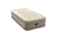 Intex 64426nd ultra plush twin luchtbed + ingebouwde pomp 191x99x46 cm beige - thumbnail