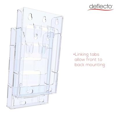 Deflecto 772001 Folderhouder Transparant DIN A4 staand 1 stuk(s) (b x h x d) 228 x 285 x 50 mm