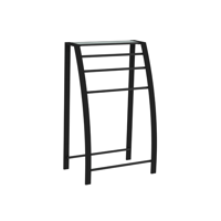 Handdoekhouder Allibert Loft-Game 55x35x90cm Staand Drie Stangen Mat Zwart - thumbnail