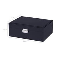 LYVION Sieradendoos - PU Leer - Zwart - thumbnail