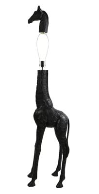 Light & Living Vloerlamp 'Giraffe' 184cm, kleur Zwart (excl. kap)