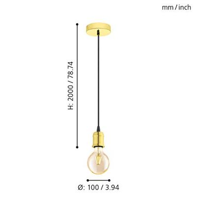 Eglo Gouden hanglampYorth pendel - 32538